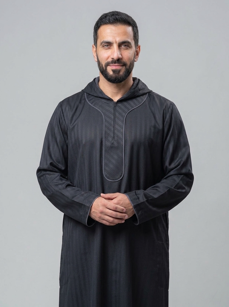 Prime Moroccan Jalabiya – Black
